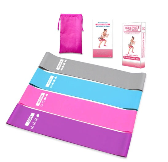 Elastic Resistance Bands – Booty & Fitness Band for Gym & Yoga