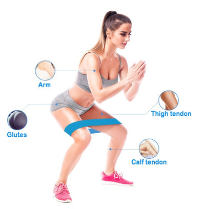 Elastic Resistance Bands – Booty & Fitness Band for Gym & Yoga
