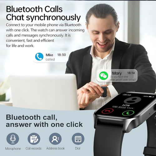 Smartwatch for Men & Women – Fitness Tracker & Heart Rate Monitor