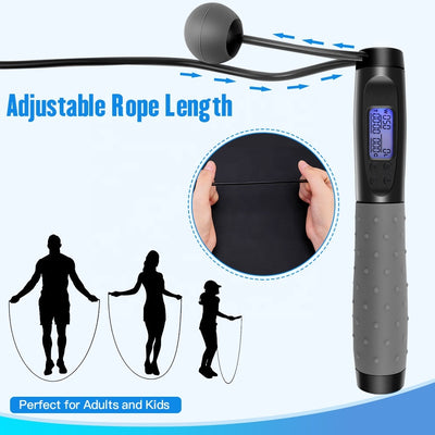 Smart Digital Skipping Rope – Electronic Counter