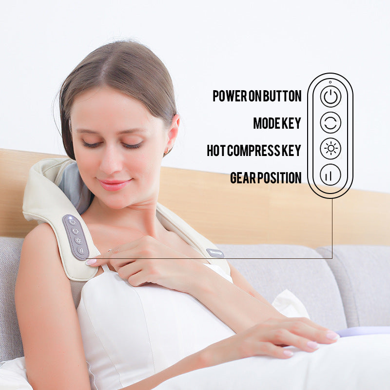 Electric Neck Massager Shawl – Household Clip Massage