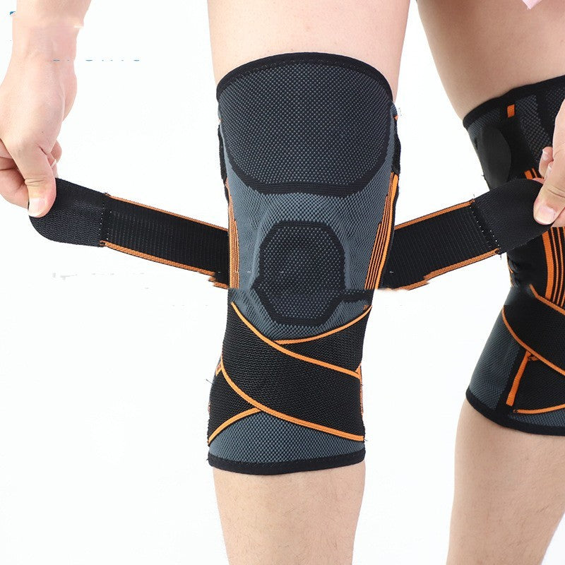 Striped Compression Knee Sleeves – Sports & Hiking Support