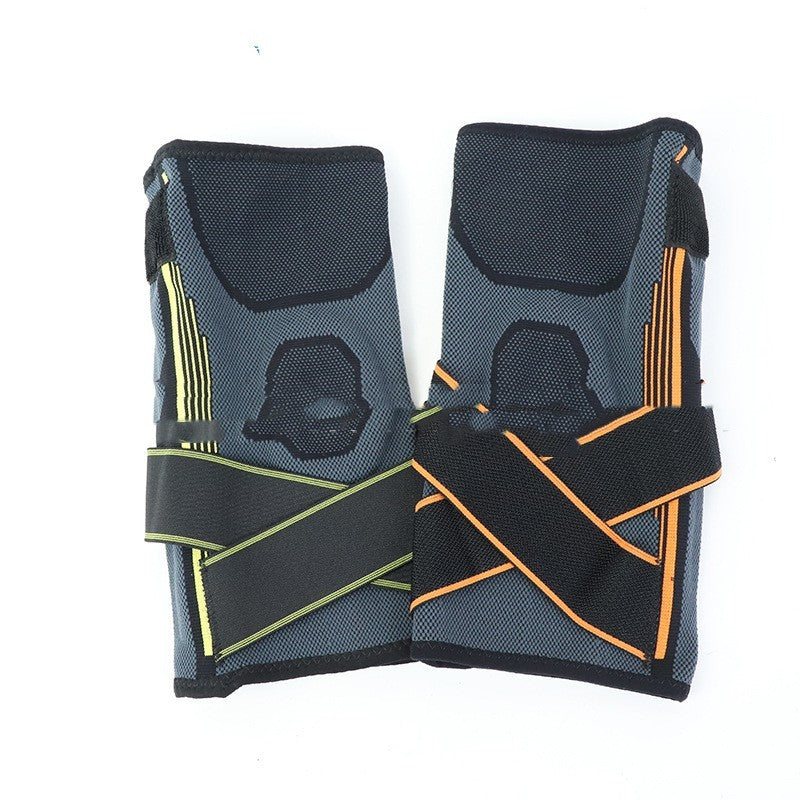 Striped Compression Knee Sleeves – Sports & Hiking Support