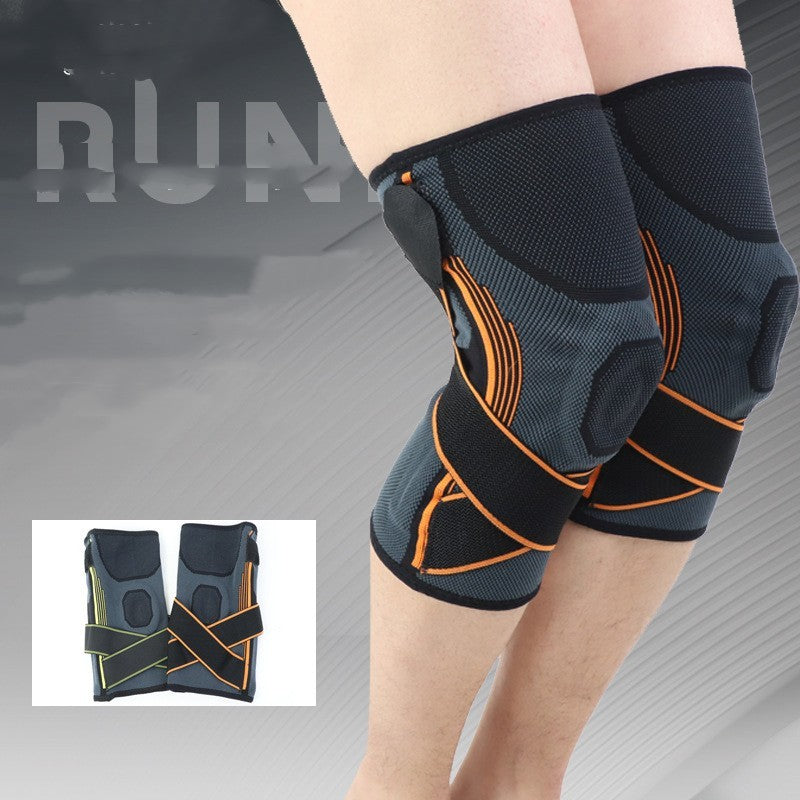 Striped Compression Knee Sleeves – Sports & Hiking Support