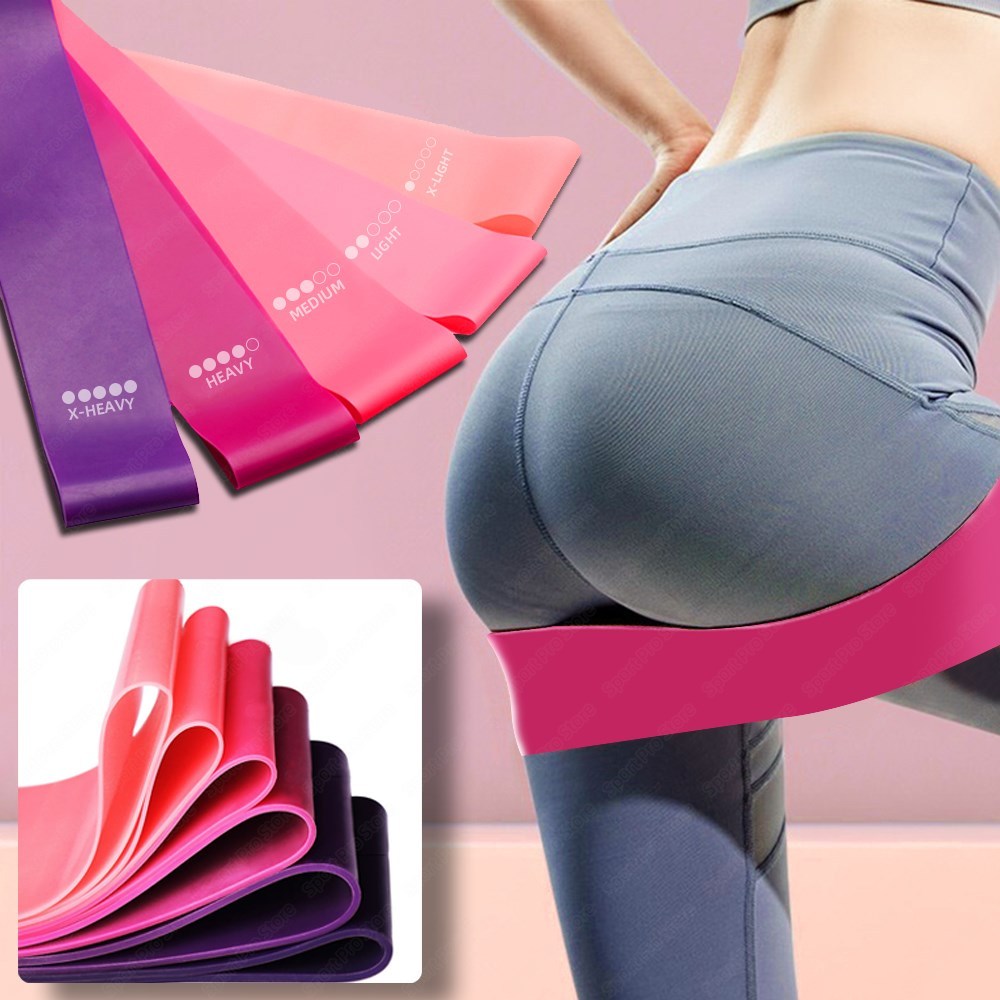 Elastic Resistance Bands – Booty & Fitness Band for Gym & Yoga