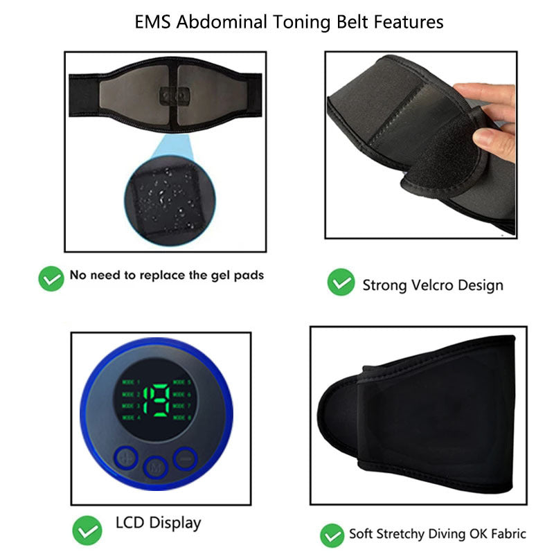 Ab Trainer & Muscle Stimulator – Core Toning Device