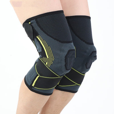 Striped Compression Knee Sleeves – Sports & Hiking Support