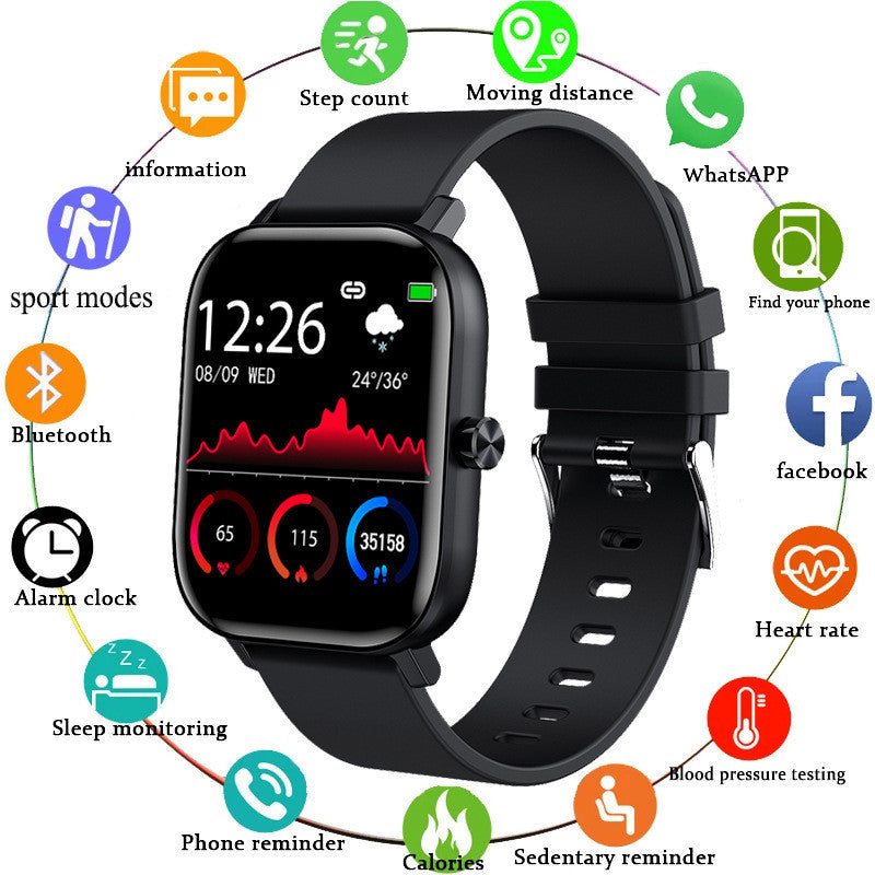 Unisex Smartwatch – Waterproof Fitness Tracker
