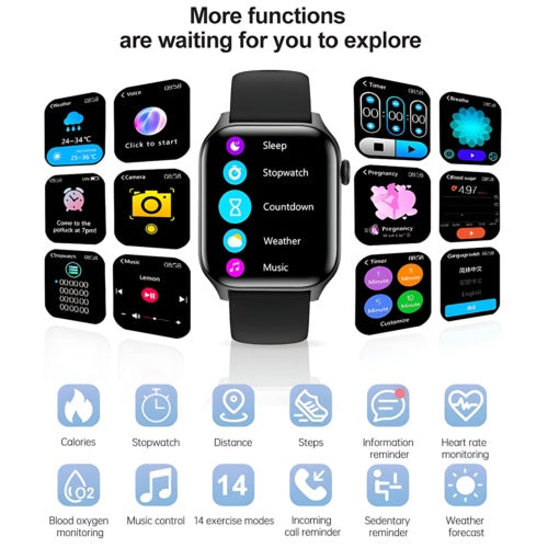 Smartwatch for Men & Women – Fitness Tracker & Heart Rate Monitor